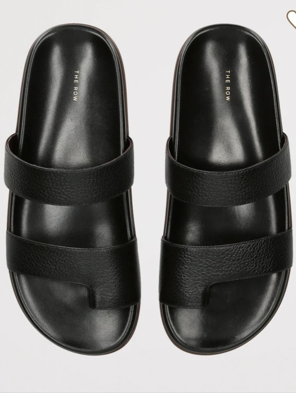 The Row Hugh Leather Sandals